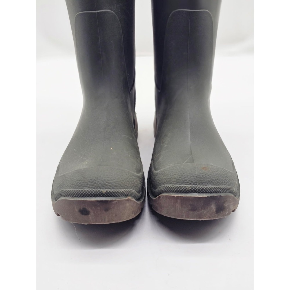 Rain Boots Women Size 8 Green Good Waterproof Rubber Lug Sole Canada - Picture 2 of 11